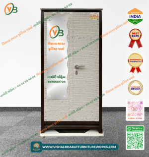 Minimalist 2-Door Steel Almirah with Internal Safe & Textured Two-Tone Finish