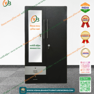 Elite 6-Door Heavy-Duty Steel Almirah with Mirror