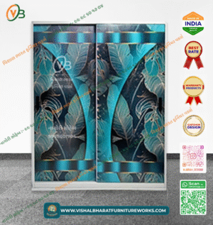 Designer Steel Sliding Almirah - Tropical Digital Print